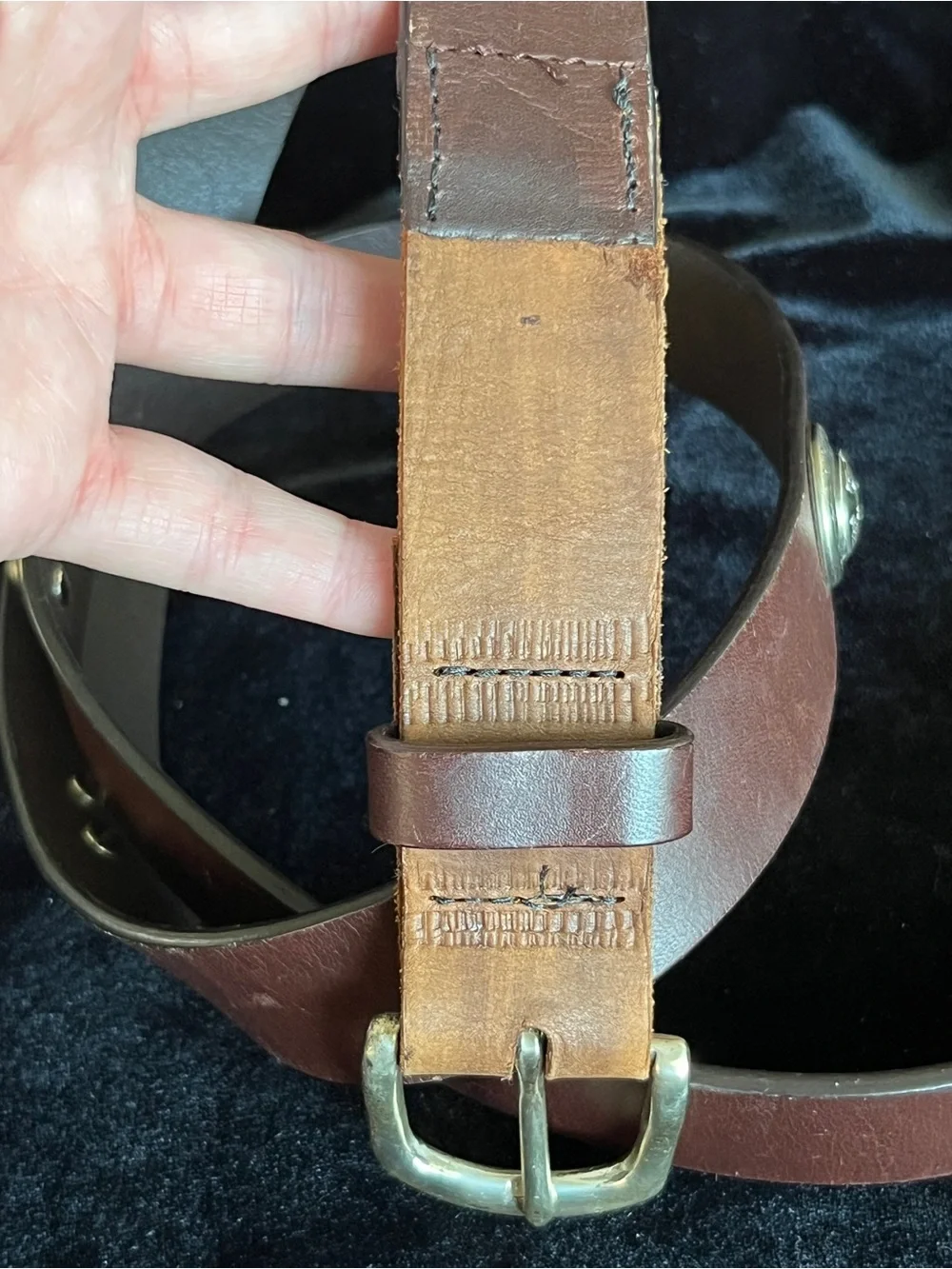 FSU SEMINOLES MEN'S COLLEGIATE LEATHER BELT ZEP PRO CASUAL BELT IN BROWN 48